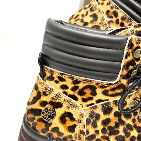 Timberland WOMEN Size TB 0A2GCR V24 LONDON SQUARE MID HIKER Brown Leather Boots - Picture 8 of 10